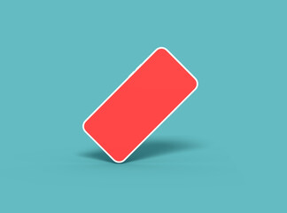 3D rendering of an unbranded smartphone with the ability to easily change the screen. UI/UX showcase of the product.