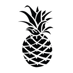Obraz premium The illustration of pineapple vector. Suitable for fruits icon, sign or symbol.