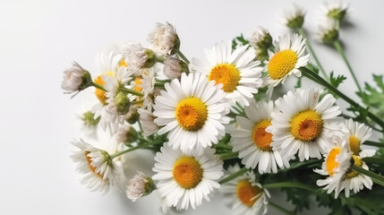 Obraz premium bouquet of tall stalk of daisy flower Generative AI