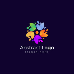 Abstract logo for business company corporate vector image