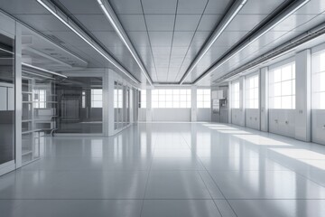 Spacious Room with Abundant Natural Light from Multiple Windows. Generative AI