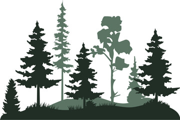 Vector Forest Pine