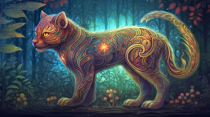 Magic Cat Illustration