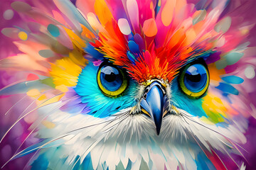 Obraz premium Majestic bird close up