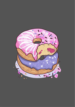 illustration of a donut