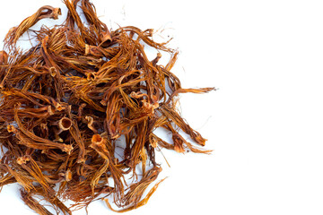 Dried red cotton tree flower