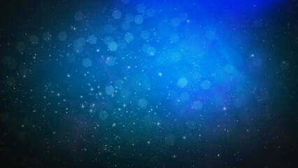 Blue Particle Smoke Atmosphere Background features particles and smoke moving through a blue atmosphere.
