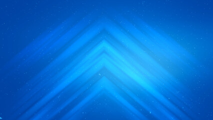 Blue Upward Movement Arrow Background features a blue atmosphere with waves arranged as arrows pointing upward with particles flowing up.