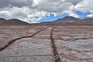 Desierto de Atacama en la cordillera de los Andes