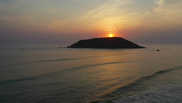Atardecer en la Isla de los Venados en Mazatlan, Mexico