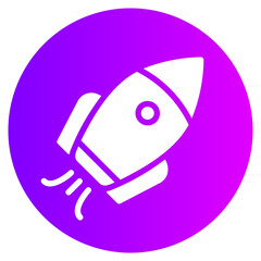spacecraft gradient icon