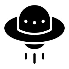 ufo glyph icon