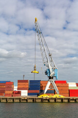 Port of Rotterdam - Crane and Shipping Containers