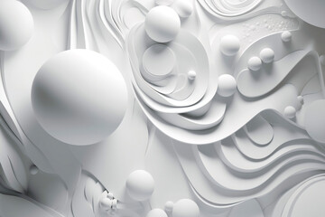 abstract white shapes background