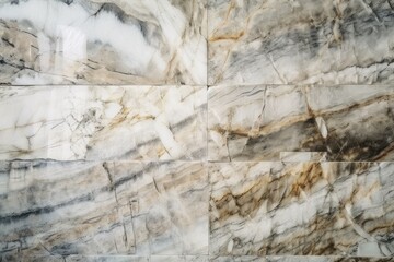 Fototapeta premium close up view of a textured marble tile wall. Generative AI
