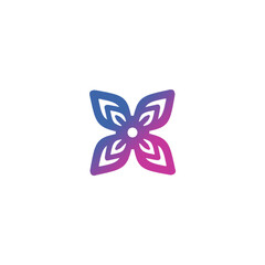 illustration of a butterfly, Butterfly simple pattern icon colorful logo