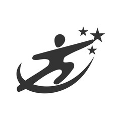 reach dream logo. template Icon Illustration Brand Identity. Isolated and flat illustration. Vector graphic