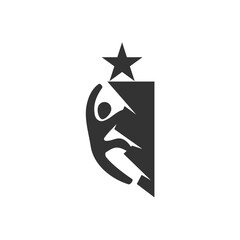 reach dream logo. template Icon Illustration Brand Identity. Isolated and flat illustration. Vector graphic