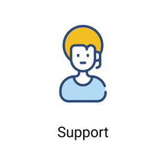 Support icon. Suitable for Web Page,Mobile,App,UI,UX�and�GUI�design.