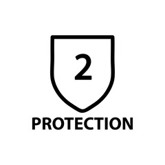 Two Protection vector illustration on white background..eps