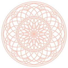 mandala pattern ornament islamic elegant nude color