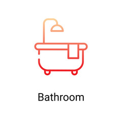 Bathroom icon. Suitable for Web Page,Mobile,App,UI,UX�and�GUI�design.