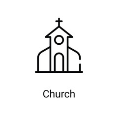 Church icon. Suitable for Web Page,Mobile,App,UI,UX�and�GUI�design.