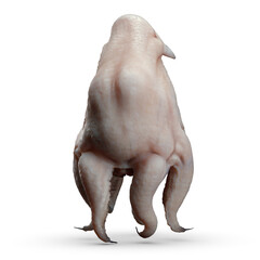 Naklejka premium Alien Parasite 3D CGI Render