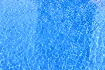 Fototapeta na wymiar texture of transparent clear water in the pool blue abstract background