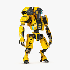 Worker Robot 3D CGI Render