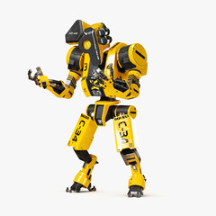 Worker Robot 3D CGI Render