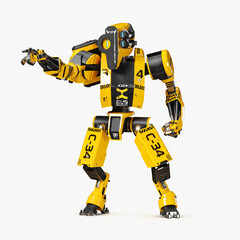 Worker Robot 3D CGI Render