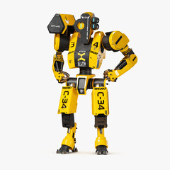 Worker Robot 3D CGI Render