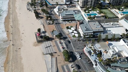 Fototapeta premium 上空撮影されたゴールドコーストのアッペルパーク