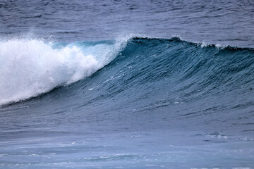 wave in the ocean abstract background, blue sea texture motion