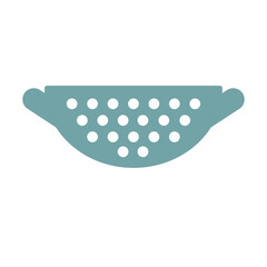 colander,strainer, icon, color, vector, illustration, desing, logo, teplate, flat,style