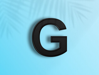 3D rendering of Alphabets