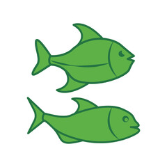 fish, icon, color, vector, illustration, desing, logo, teplate, flat,style