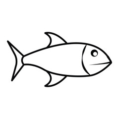 fish, icon, vector, illustration, desing, logo, teplate, flat,style