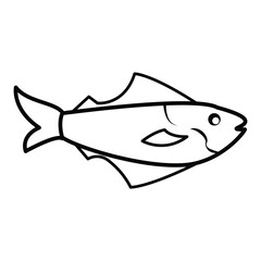 fish, icon, vector, illustration, desing, logo, teplate, flat,style