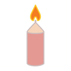 candle, icon, color, vector, illustration, desing, logo, teplate, flat,style