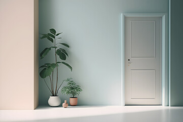 A minimalist room with gentle lighting - AI Technology