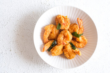 fried shrimp with salted egg
