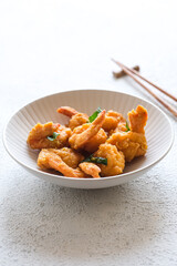 fried shrimp with salted egg
