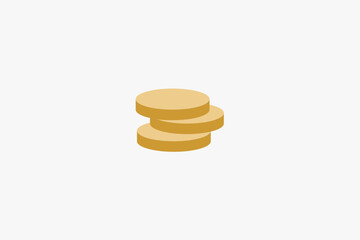 Illustration vector graphic of gold coin finance