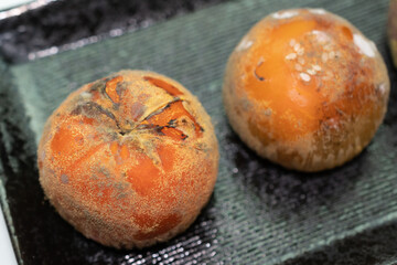 Moldy on Chinese pastry mooncakes.
