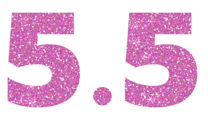 Sale 5-5 Pink glitter. 5-5 Sale Banner. Design for decorating, background, wallpaper, illustration.