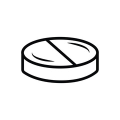 pils, capsul, icon, line, vector, illustration, desing, logo, teplate, flat,style