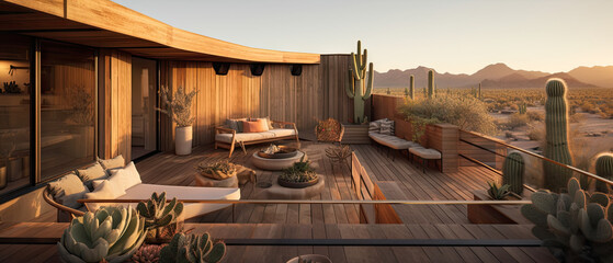 Desert Rooftop Deck