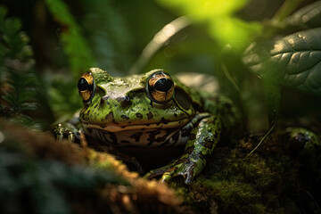 Obraz premium frog on the ground